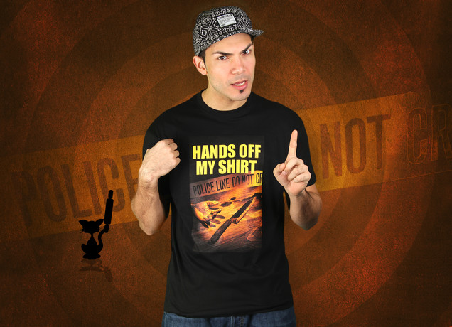 Herren T-Shirt Hands Of My Shirt