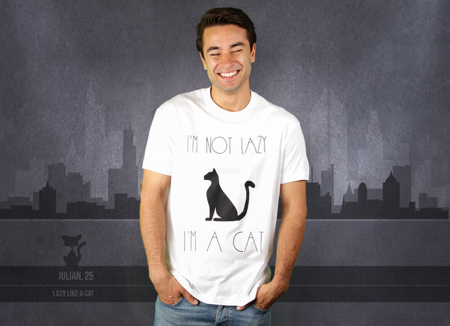 I'm Not Lazy, I'm a Cat T-Shirt