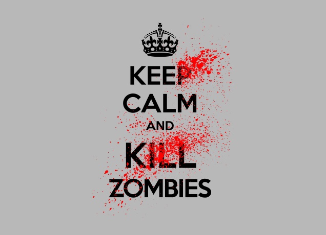 T-Shirt Keep Calm And Kill Zombies