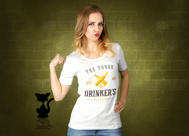 Damen T-Shirt Klub der harten Trinker
