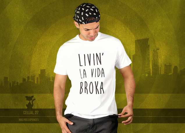 Herren T-Shirt Livin' La Vida Broka
