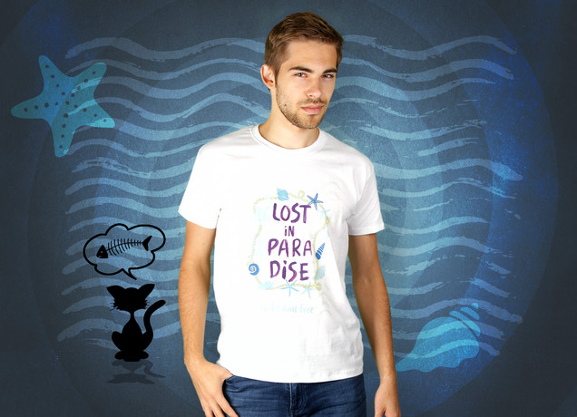 Herren T-Shirt Lost In Paradise