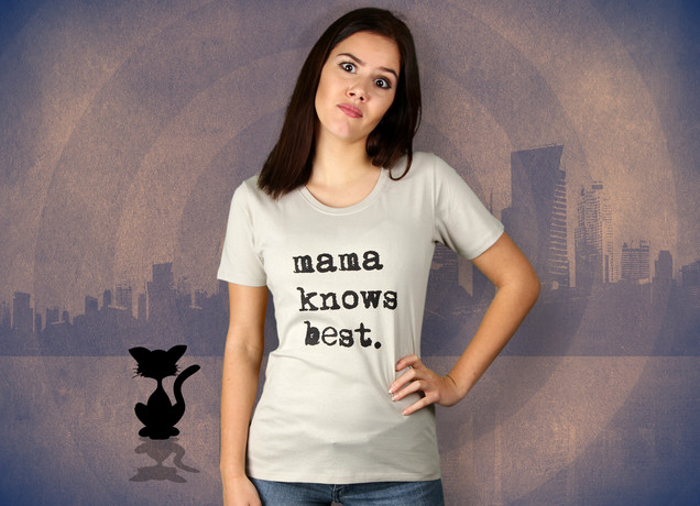 Damen T-Shirt Mama Knows Best