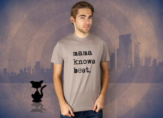 Herren T-Shirt Mama Knows Best