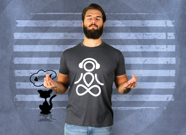 Herren T-Shirt Meditation Moods