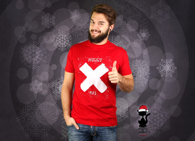 Herren T-Shirt Merry X-Mas