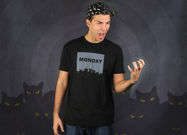Herren T-Shirt Monday Cats