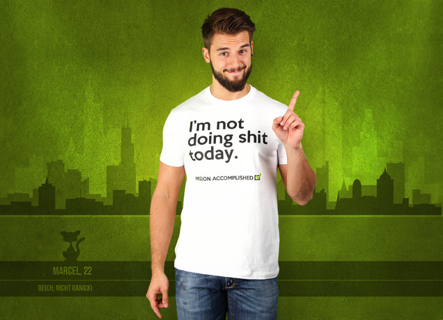 Herren T-Shirt No Shit Today