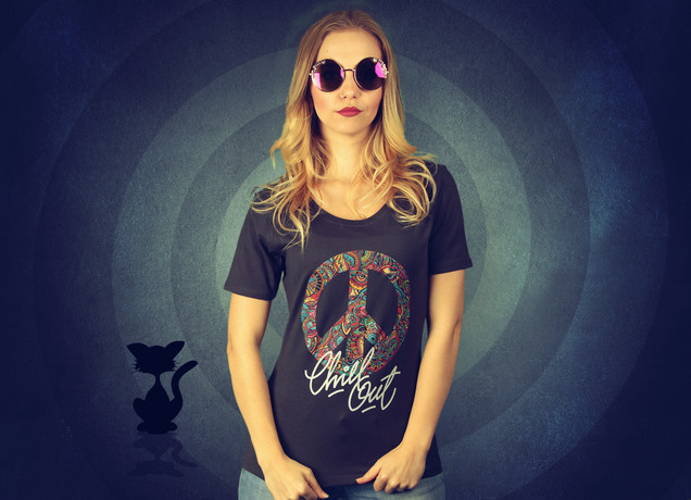 Damen T-Shirt Peace & Chillout