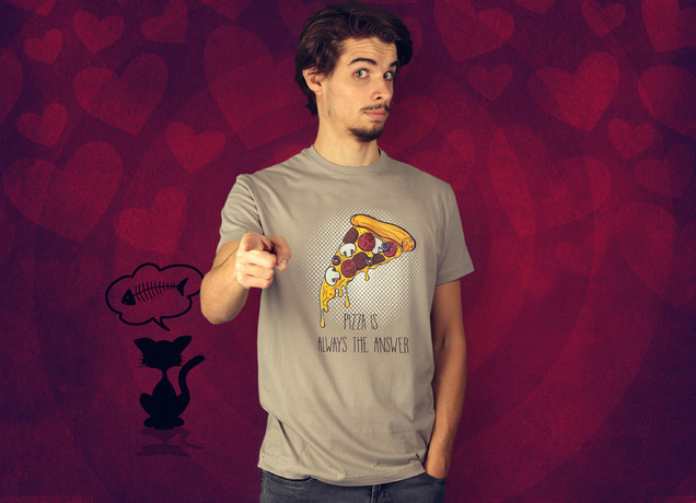 Herren T-Shirt Pizza Is Always The Answer