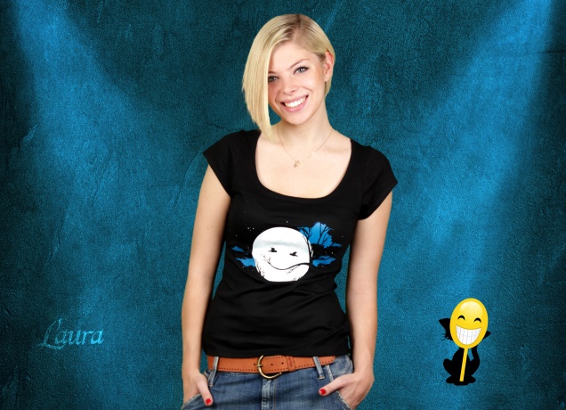 Damen T-Shirt Smilin' Night