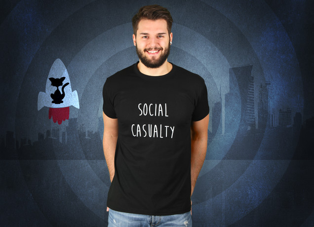 Herren T-Shirt Social Casualty