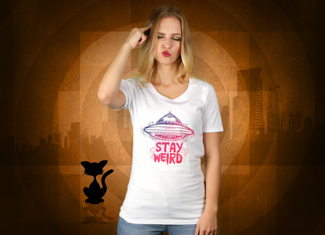 Damen T-Shirt Stay Weird