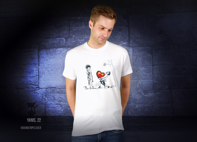 Herren T-Shirt Stone Drag for Valentinstag