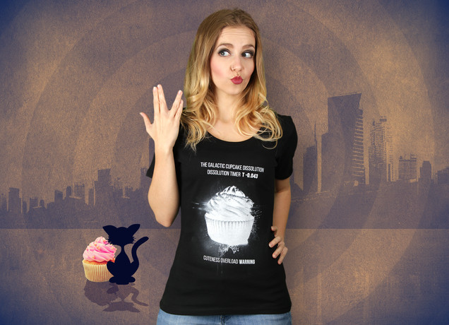 Damen T-Shirt The Galactic Cupcake Dissolution