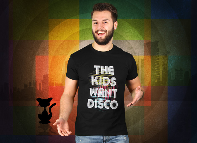 Herren T-Shirt The Kids Want Disco