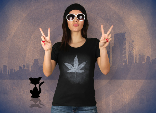 Damen T-Shirt The Need For Weed