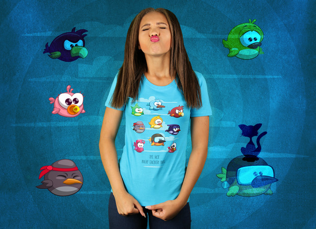 Damen T-Shirt The Not Angry Enough Birds