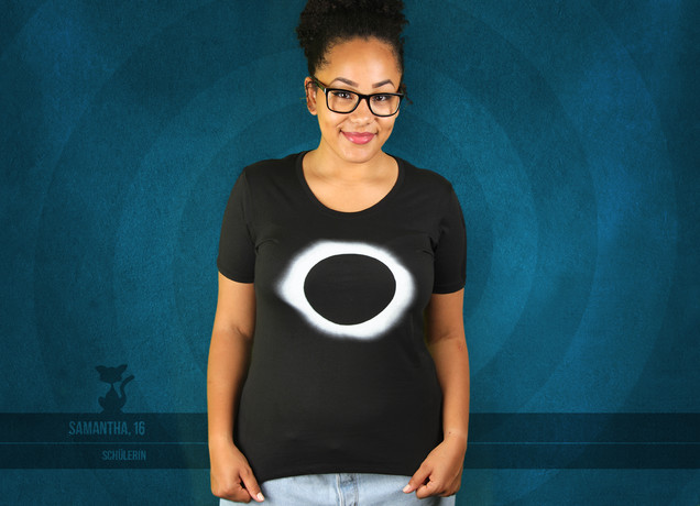 Damen T-Shirt Total Solar Eclipse