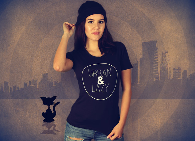 Damen T-Shirt Urban & Lazy