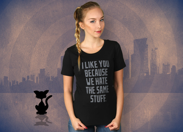 Damen T-Shirt We hate the same way