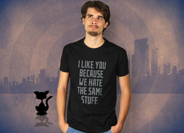 Herren T-Shirt We hate the same way