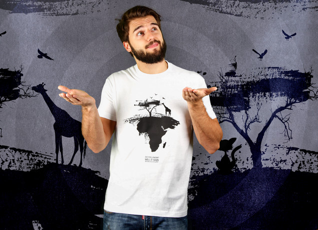 Herren T-Shirt Will It Rain In Africa?