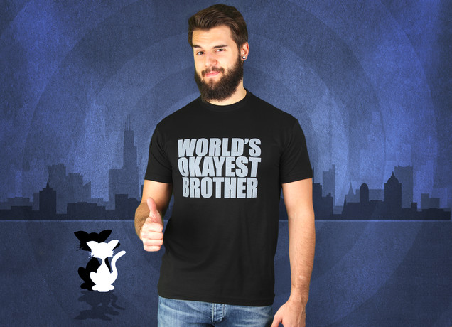 Herren T-Shirt World's Okayest Brother