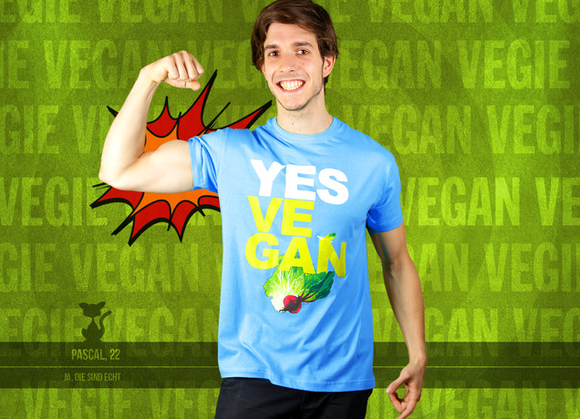 Herren T-Shirt Yes, Vegan