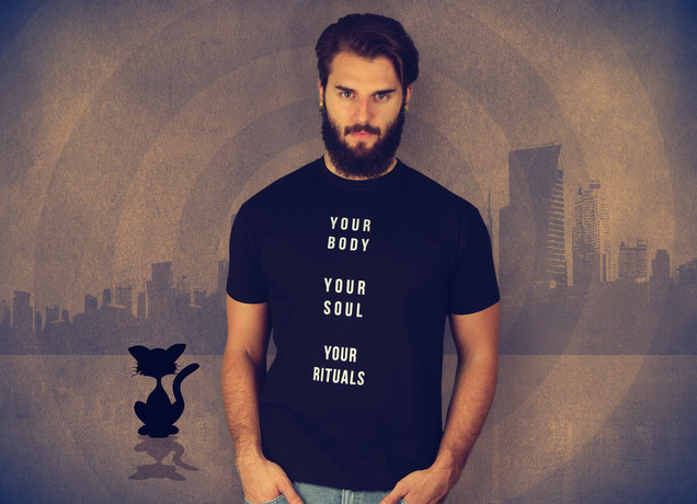 Herren T-Shirt Your Body Your Soul Your Rituals