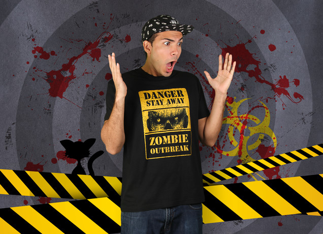 Herren T-Shirt Zombie Outbreak